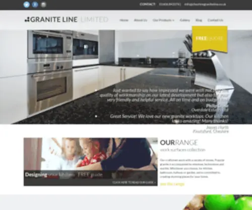 Cheshiregraniteline.co.uk(Kitchen Worktops Cheshire) Screenshot