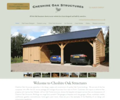 Cheshireoakstructures.co.uk(Cheshire Oak Structures) Screenshot