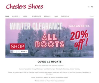 Cheslershoes.com(Cheslers Shoes) Screenshot
