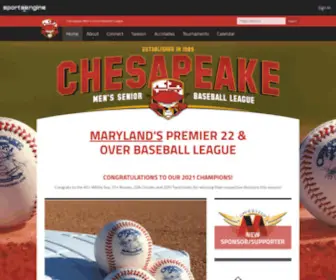 Chesmsbl.com(Chesapeake Men's Senior Baseball League) Screenshot