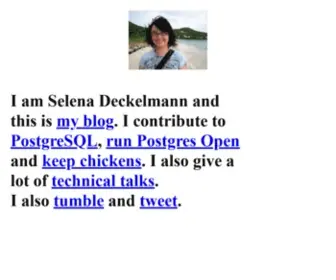 Chesnok.com(Selena Deckelmann) Screenshot
