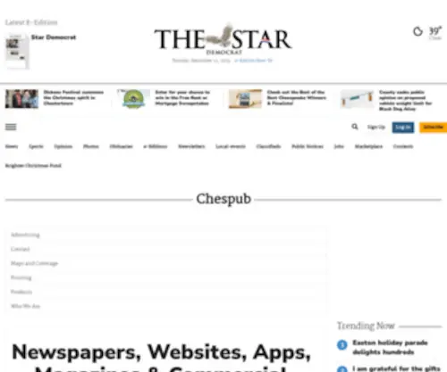 Chespub.com(Chespub (Chesapeake Publishing)) Screenshot