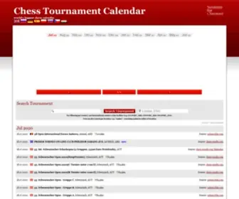 Chess-Calendar.eu(World's Biggest Chess Tournament Calendar) Screenshot
