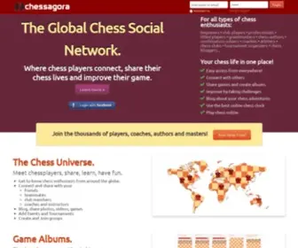 Chessagora.com(The Global Chess Social Network) Screenshot