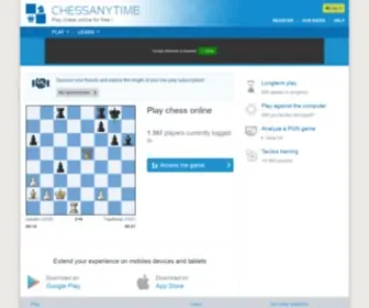 Chessanytime.com(Play chess online for free) Screenshot