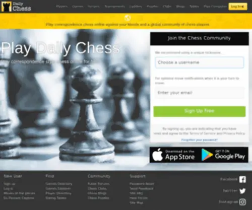 Chessatwork.com(Play Daily Chess) Screenshot