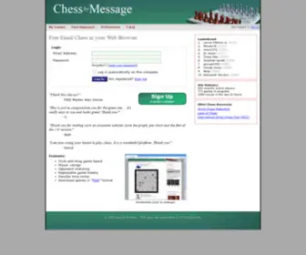 Chessbymessage.com(Chess by Message) Screenshot
