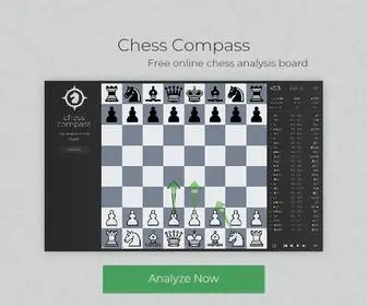 Chesscompass.com(Chess Analysis Board Online Free and puzzles) Screenshot