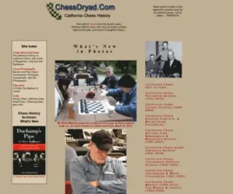 Chessdryad.com(The Definitive History of California Chess) Screenshot