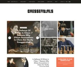 Chessentials.com(Chess blog about chess tactics) Screenshot