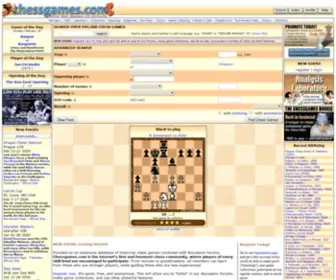 Chessgames.com(Chess Games Database & Community) Screenshot
