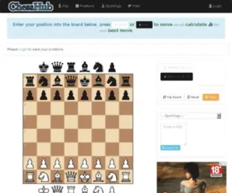 Chesshub.com(Chess Analysis Board and Move Calculator) Screenshot