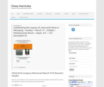 Chessmanitoba.com(Official site of the Manitoba Chess Association) Screenshot