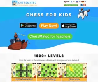 Chessmatec.com(Chess for Kids) Screenshot