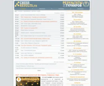 Chessresults.ru(Новости ближайших шахматных мероприятий) Screenshot