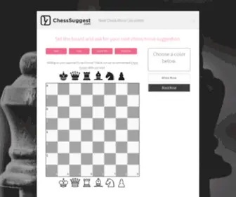 Chesssuggest.com(Next Chess Move Calculator) Screenshot