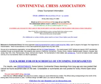 Chesstour.com(Continental Chess Association USA chess tournaments from coast to coast) Screenshot