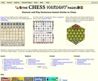 Chessvariants.org(Chess Variant Pages) Screenshot