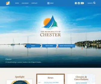 Chester.ca(Municipality of Chester) Screenshot