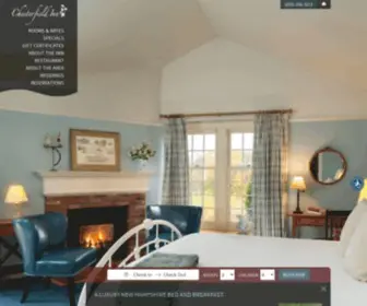 Chesterfieldinn.com(Romantic New Hampshire Bed and Breakfast) Screenshot