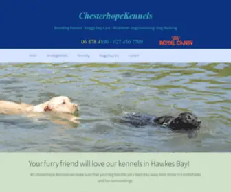 Chesterhopekennels.co.nz(Boarding Kennel) Screenshot