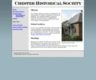 Chestermass.com(Chester Historical Society) Screenshot