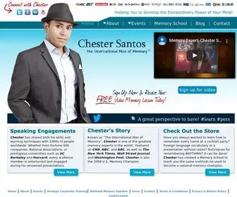 Chestersantos.com(Memory Expert &amp; International Speaker) Screenshot