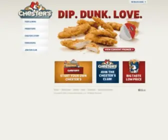 Chestersinternational.com(Chester&#039;s Fried Chicken Home) Screenshot
