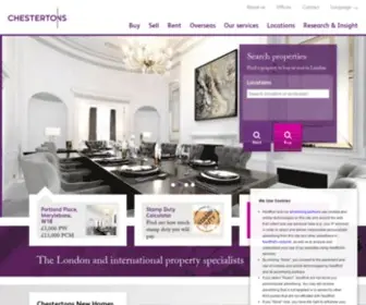 Chestertonhumberts.com(Estate Agents in London and UK) Screenshot