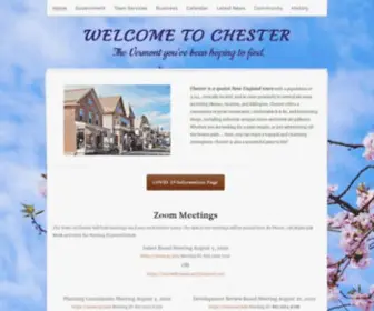 Chestervt.gov(Chester) Screenshot