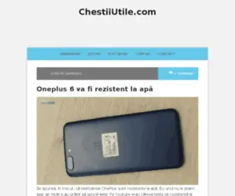 Chestiiutile.com(Un blog) Screenshot
