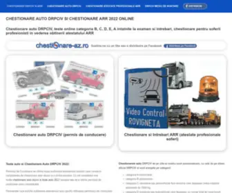 Chestionare-AZ.ro(Chestionare auto DRPCIV si chestionare auto ARR 2023 online) Screenshot