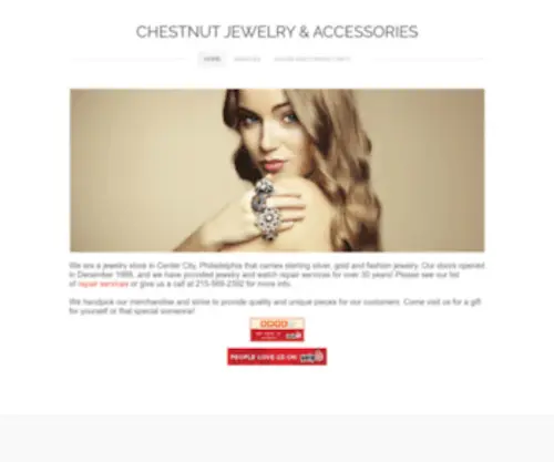 Chestnutjewelry.com(Chestnut Jewelry & Accessories) Screenshot