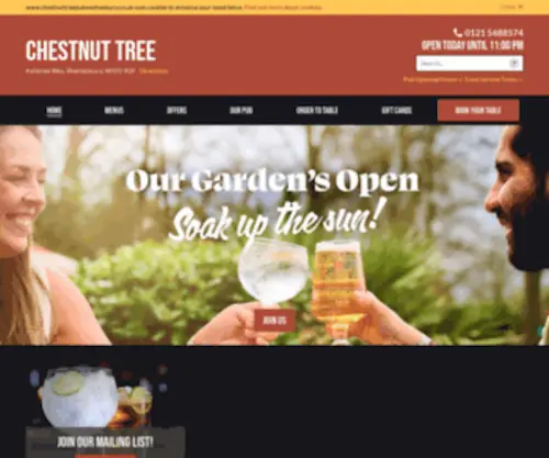 Chestnuttreepubwednesbury.co.uk(Chestnut Tree) Screenshot