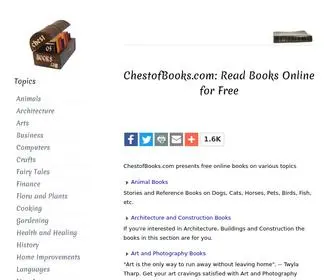 Chestofbooks.com(Read Books Online for Free) Screenshot