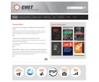 Chet.org.za(Centre for Higher Education Trust) Screenshot