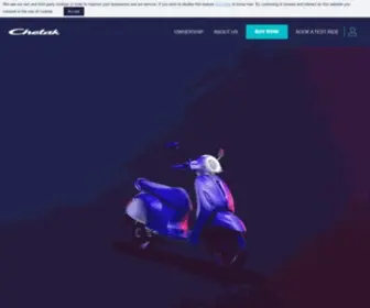 Chetak.com(A Brand new electric scooter) Screenshot