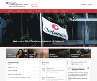 Chetanasalumniportal.com(The Official Alumni Network of Chetana's R) Screenshot
