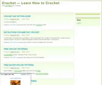 Chetcro.com(CROCHET KNIT PATTERN SCARF) Screenshot