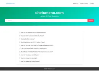 Chetumenu.com(Answer All Your Questions) Screenshot