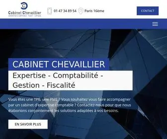 Chevaillier.fr(Le cabinet Chevaillier est un cabinet d'expertise comptable à Paris 16) Screenshot