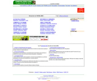 Cheval2000.com(Annuaire du cheval equitation) Screenshot