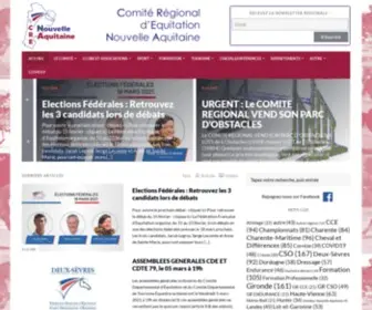 Chevalnouvelleaquitaine.fr(CRENA) Screenshot