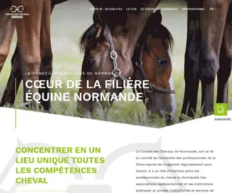 Chevaux-Haute-Normandie.com(Conseil des Chevaux de Normandie) Screenshot