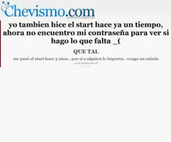 Chevismo.com(Chevismo) Screenshot