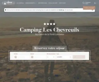 Chevreuils.com(Camping Seignosse) Screenshot