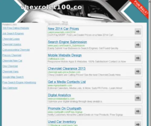 Chevrolet100.co(News) Screenshot
