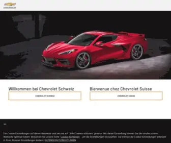 Chevrolet.ch(Chevrolet Switzerland) Screenshot