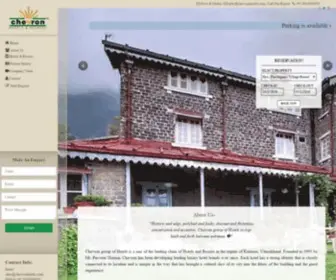 Chevronhotels.com(Hotels In Uttarakhand) Screenshot