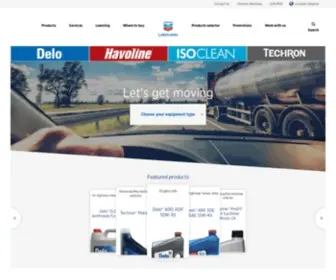 Chevronlubricants.com(Chevron Lubricants (US)) Screenshot